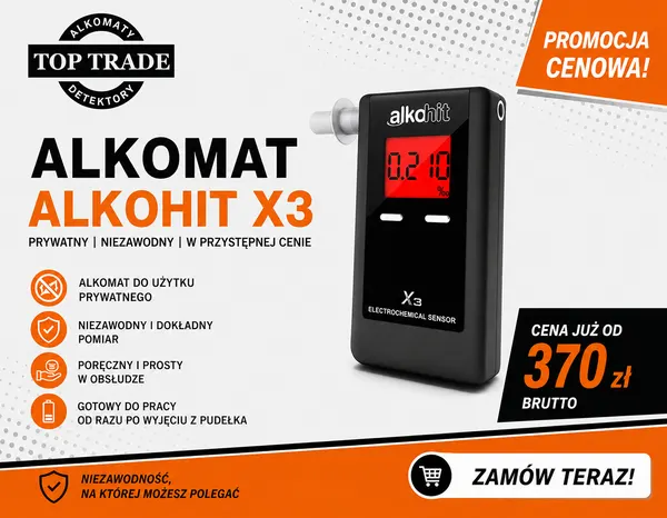 Alkomat Alkohit X3 – promocja
